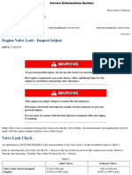 Engine Valve Lash Inspect Adjust c9 Compress