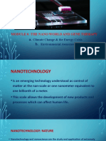 Module 6: The Nano World and Gene Therapy: Climate Change & The Energy Crisis Environmental Awareness