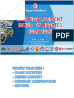 Indonesia Cement Industry Updates 2020-2021: June 21 2021, Asosiasi Semen Indonesia Widodo Santoso