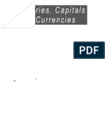 Countries Capitals Currencies