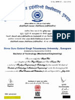 Shree Guru Gobind Singh Tricentenary University, Gurugram: (Serot Aefa T8, Stys 2013ry)