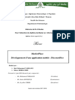 MarketPlace Developpement Dune Application Mobile.