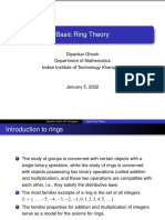 Ipad Lecture 1-3 On Ring Theory