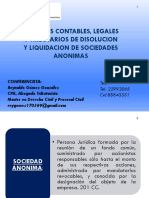 Aspectos Contables, Legales y Tributarios en Disolucion y Liquidacion de SA