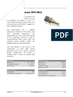 Temperature Sensor NTC M12: Application Mechanical Data