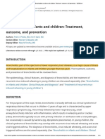 Bronchiolitis in Infants and Children - Treatment, Outcome, and Prevention - UpToDate