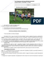 EF Atividade 1 8º Ano - 2022 - Práticas Corporais de Aventura (Corrida de Orientação)