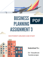 Business Planning Assignment 3: Southwest Airlines Case Study