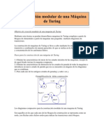 Construcción Modular de Una Máquina de Turing