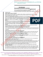 Xii Zoology Reasoning Question Answers