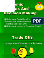 Economic Choices and Decision Making