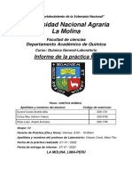 Informe Cineticaquímica (Química General) UNALM