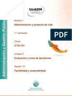 Administracion y Proyecto de Vida