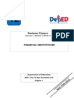 Q1-Module 2-Week 2-Financial Institutions, Instrument and Market Flow of Funds