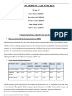 David M. Dodson Case Analysis: Financial Problems Related To The Purchase