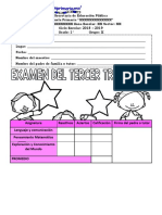 Examen 1 Er Grado 3 Er Trimestre 19 MEEX