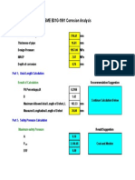 ASME B31G-1991 Corrosion Analysis: Information