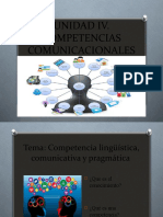 Competencia Lingüística, Comunicativa y Pragmática