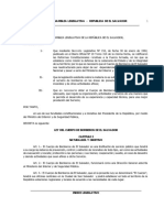 Ley Del Cuerpo de Bomberos de El Salvador