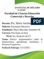 Ensayo Argumentativo Psic. Educativa