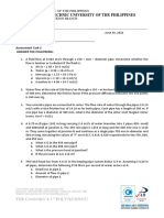 Assessement Task 2 - Fluid Flows in Pipe