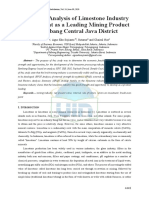 1 .Feasibility Analysis of Limestone Industry Development As A Leading Mining Product of Rembang