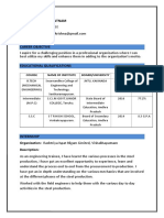 KV Ratnam CV