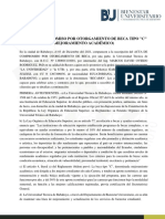 Acta de Compromiso Por Otorgamiento de Beca