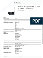 Product Data Sheet: Modicon Managed Switch - 8 Ports For Copper + 4 Gigabit SFP