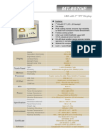 MT-8070iE: HMI With 7" TFT Display