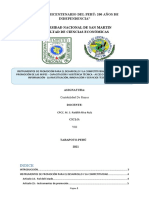 Instrumentos de Promoción para El Desarrollo y La Competitividad Instrumentos de