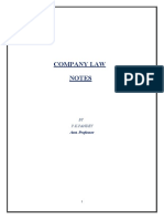 Company Law Notes - Unit-Iv