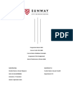  CSC 1403 Database Concepts First Assignment