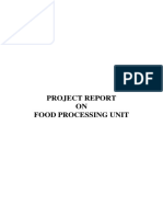 Project Report On Food Processing Unit