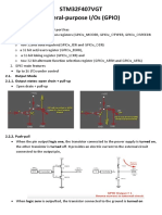 STM32F407VGT General-Purpose I/Os (GPIO)