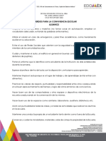 Acuerdos para La Convivencia Escolar (Alumnos) 2122