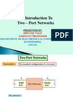 Two Port Networks PPT 1 B TECH 3RD