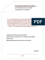 Tema 2. Los Estados Financieros Proyectados (Pro - Forma) Bcs