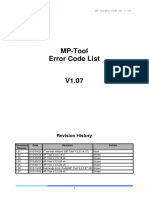 MPTOOL Error Code List - N0109