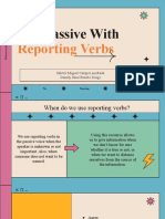 The Passive With Reporting Verbs