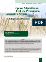 La Prescripción Adquisitiva de Dominio Civil y La Prescripción Adquisitiva Agraria