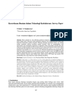 Kecerdasan Buatan Dalam Teknologi Kedokteran: Survey Paper