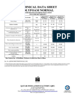 Technical Data Sheet Polyfoam Normal: Extruded Polystyrene Insulation (Non Fire R Etardant)