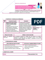 Sesiòn Elaboro Una Entrevista para Identificar Los Cambios y Actitudes de Mis Familiares