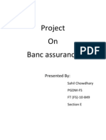 Project On Banc Assurance: Presented by