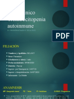 Caso Clínico Trombocitopenia Autoinmune