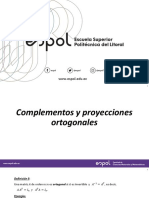 Complementos y Proyecciones