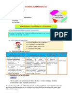 D1 A1 SESION Clasificamos Cuadriláteros y Triángulos.