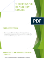 Climate Responsive of Hot and Dry Climate