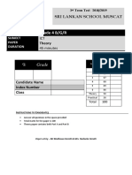 Grade 4 Theory Term 3 2019